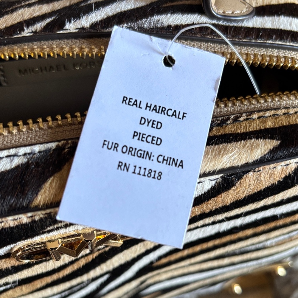 Michael Kors Calf Hair Crossbody with Coin Purse - Picture 2 of 6